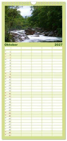 Produktbild: Familienplaner 2027 - Australien mit 5 Spalten (Wandkalender, 21 x 45 cm) CALVENDO
