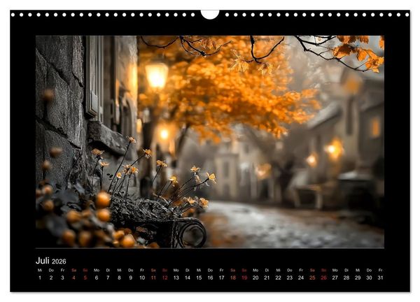 Produktbild: Die Seele der Stadt: stille Gassen, fl&uuml;sternde W&auml;nde (Wandkalender 2026 DIN A3 quer), CALVENDO Monatskalender