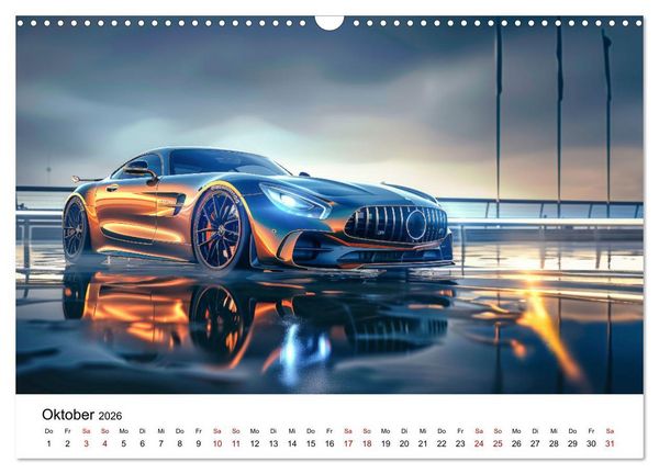 Produktbild: Schnelle Sportwagen (Wandkalender 2026 DIN A3 quer), CALVENDO Monatskalender