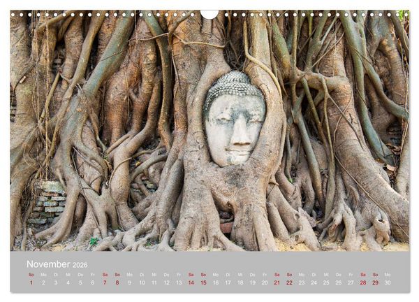 Produktbild: BUDDHA - Ein sanftes L&auml;cheln (Wandkalender 2026 DIN A3 quer), CALVENDO Monatskalender