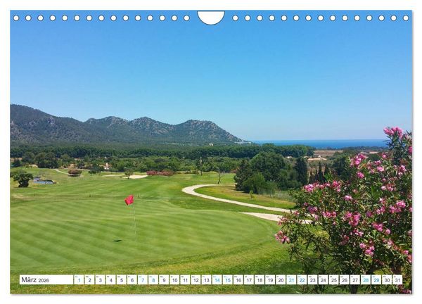 Produktbild: Mediterrane Golfpl&auml;tze - Spanien, Portugal, Mallorca (Wandkalender 2026 DIN A4 quer), CALVENDO Monatskalender
