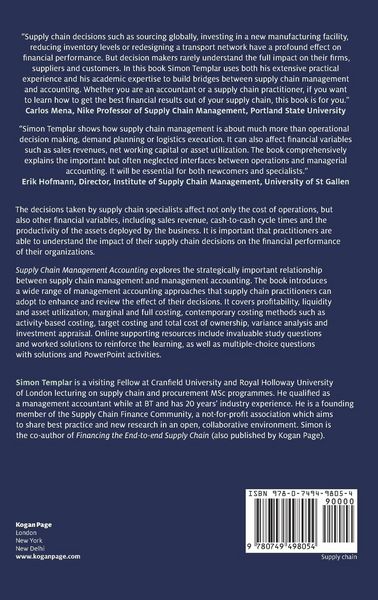 Produktbild: Supply Chain Management Accounting
