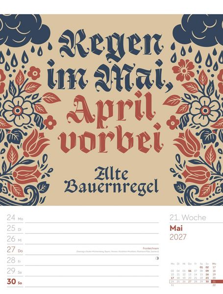Produktbild: Klartext Spr&uuml;chekalender Wochenplaner 2027