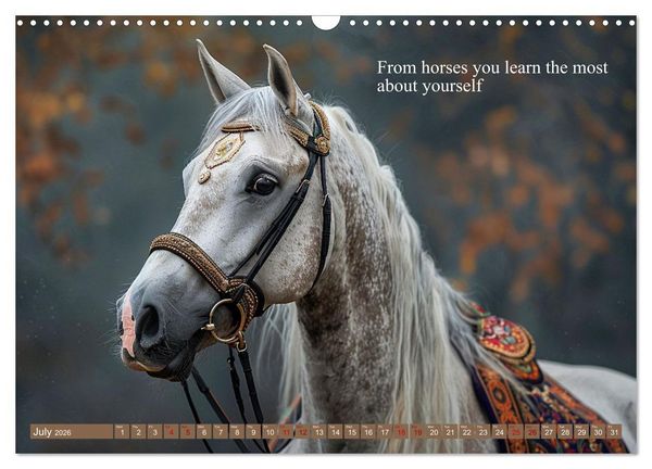 Produktbild: A Horse Makes You Complete (Wall Calendar 2026 DIN A3 landscape), CALVENDO 12 Month Wall Calendar