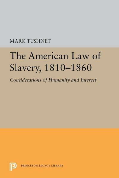 Produktbild: The American Law of Slavery, 1810-1860