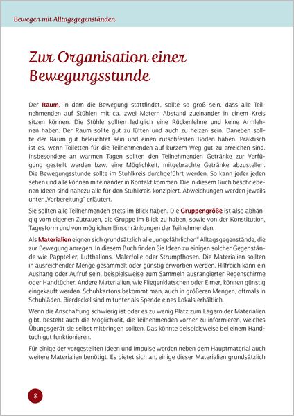Produktbild: Bewegen mit Alltagsgegenst&auml;nden