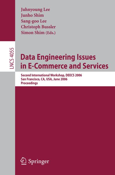 Produktbild: Data Engineering Issues in E-Commerce and Services