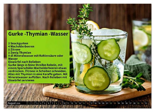 Produktbild: Eiskalt erwischt - Aromawasser (Wandkalender 2026 DIN A3 quer), CALVENDO Monatskalender