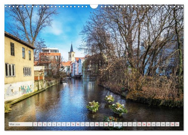 Produktbild: Erfurt. Perle Th&uuml;ringens. (Wandkalender 2026 DIN A3 quer), CALVENDO Monatskalender