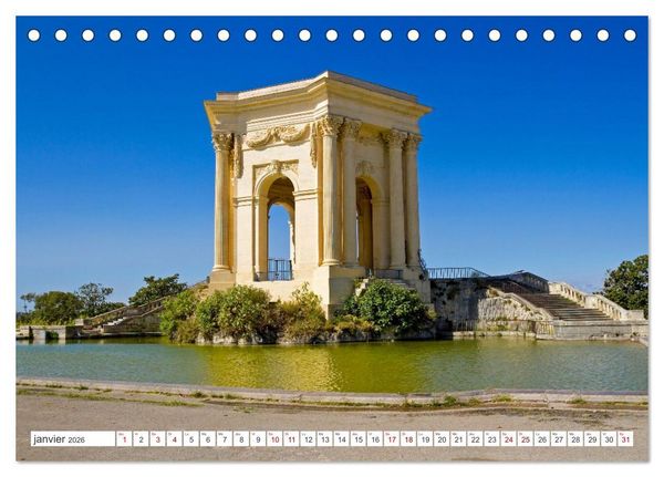 Produktbild: Montpellier - Escapades en ville et aux alentours (Calendrier de bureau 2026 DIN A5 vertical), CALVENDO calendrier mensuel