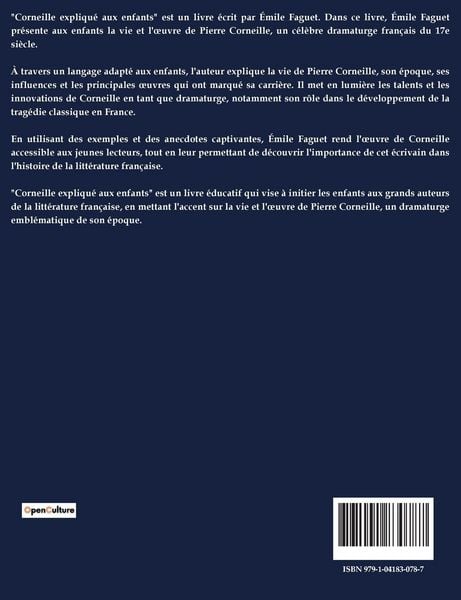 Produktbild: Corneille expliqu&eacute; aux enfants