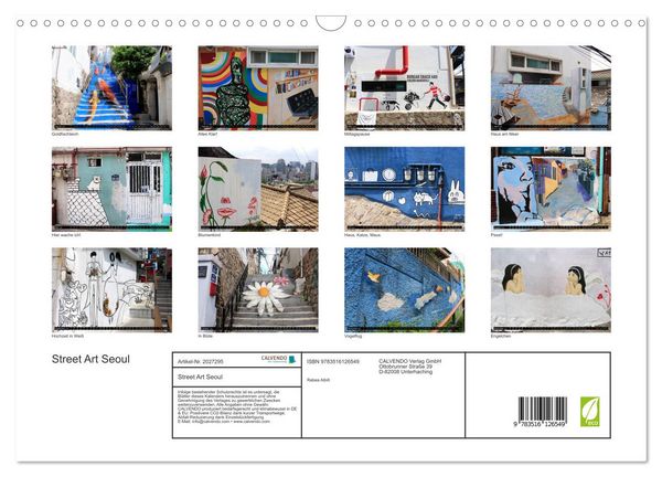 Produktbild: Street Art Seoul (Wandkalender 2026 DIN A3 quer), CALVENDO Monatskalender