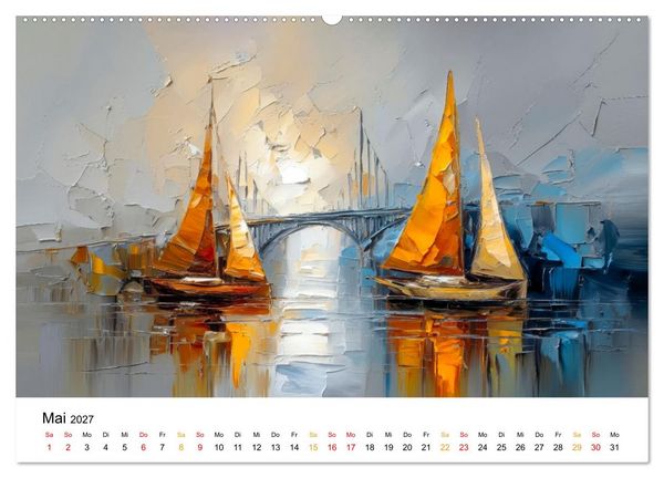 Produktbild: Segeln - Tanz mit dem Wind (Wandkalender 2027 DIN A2 quer), CALVENDO Monatskalender