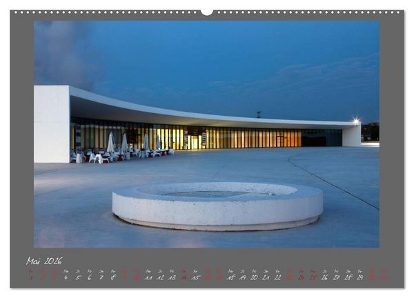 Produktbild: Moderne Architektur - Oscar Niemeyer Kulturzentrum (hochwertiger Premium Wandkalender 2026 DIN A2 quer), Kunstdruck in Hochglanz