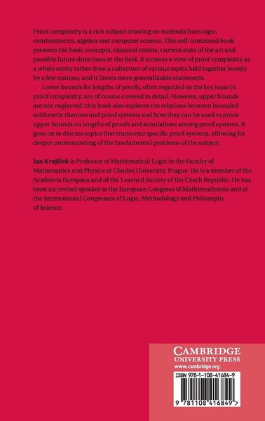 Produktbild: Proof Complexity