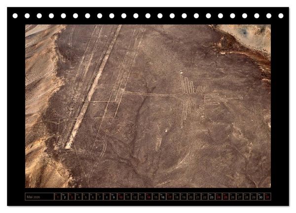 Produktbild: Die NAZCA Linien - Geheimnisvolle Figuren (Tischkalender 2026 DIN A5 quer), CALVENDO Monatskalender
