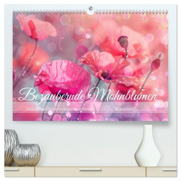 Produktbild: Bezaubernde Mohnblumen (hochwertiger Premium Wandkalender 2027 DIN A2 quer), Kunstdruck in Hochglanz