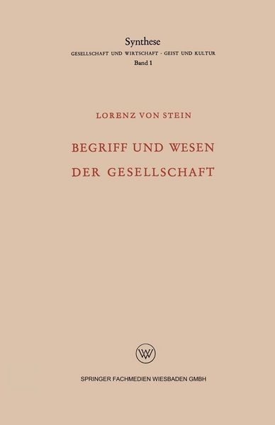 Produktbild: Begriff und Wesen der Gesellschaft