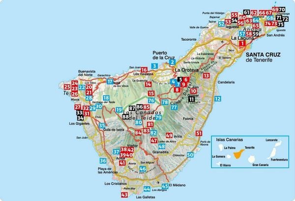 Produktbild: ROTHER Wanderf&uuml;hrer Teneriffa. 88 Touren auf der &raquo;Insel der Gl&uuml;ckseligen&laquo;