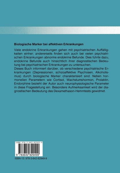 Produktbild: Biologische Marker bei affektiven Erkrankungen