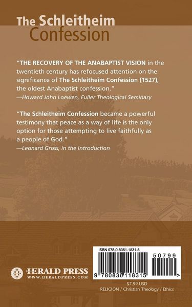 Produktbild: The Schleitheim Confession