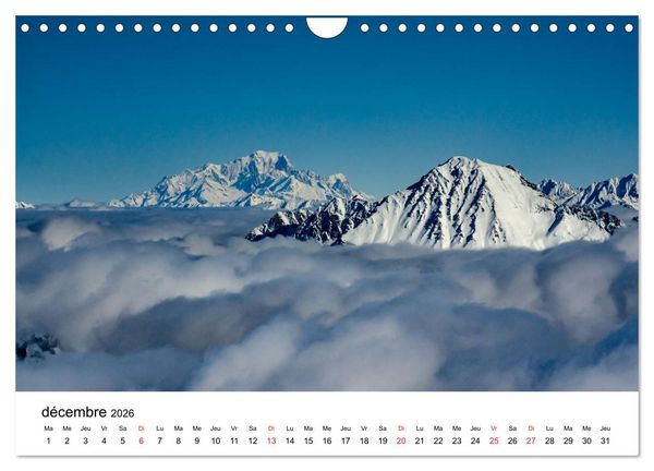 Produktbild: Le massif de Belledonne, vues sur les Alpes (Calendrier mural 2026 DIN A4 vertical), CALVENDO calendrier mensuel