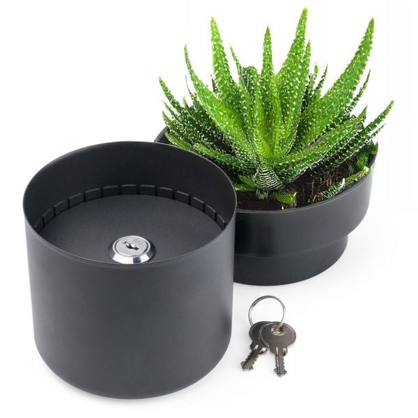 Produktbild: SAX Blumentopf Safe, schwarz