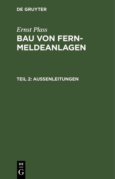 Produktbild: Au&szlig;enleitungen