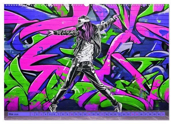 Produktbild: Lebensart Hip Hop (hochwertiger Premium Wandkalender 2026 DIN A2 quer), Kunstdruck in Hochglanz