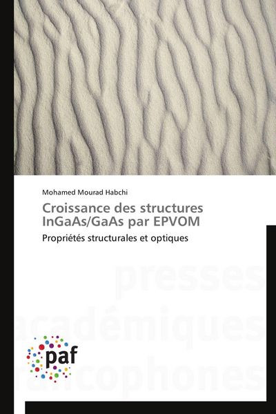 Produktbild: Croissance des structures InGaAs/GaAs par EPVOM