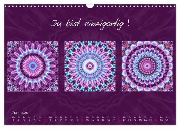 Produktbild: Mandala Trilogien (Wandkalender 2026 DIN A3 quer), CALVENDO Monatskalender