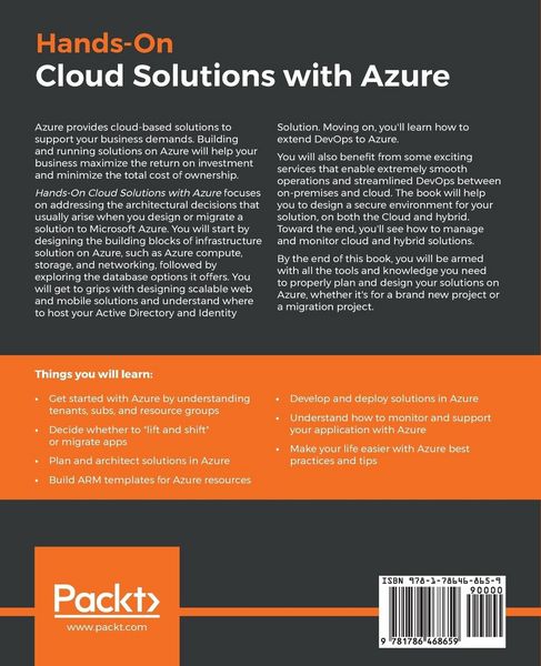 Produktbild: Hands-On Cloud Solutions with Azure
