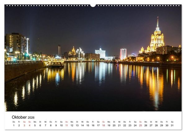Produktbild: Moskau City (hochwertiger Premium Wandkalender 2026 DIN A2 quer), Kunstdruck in Hochglanz