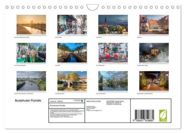 Produktbild: Buxtehuder Portr&auml;ts (Wandkalender 2026 DIN A4 quer), CALVENDO Monatskalender