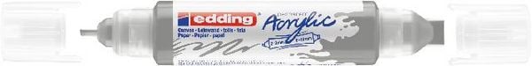Produktbild: edding Acryl Double Liner 5400 silber 2-3mm/5-10mm