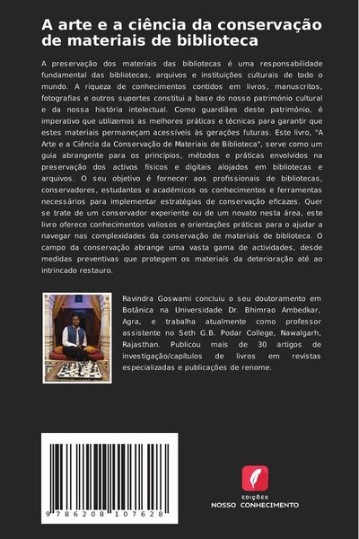 Produktbild: A arte e a ci&ecirc;ncia da conserva&ccedil;&atilde;o de materiais de biblioteca