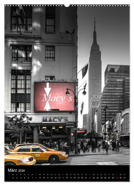 Produktbild: New York City - Color Glow Edition (Wandkalender 2026 DIN A2 hoch), CALVENDO Monatskalender