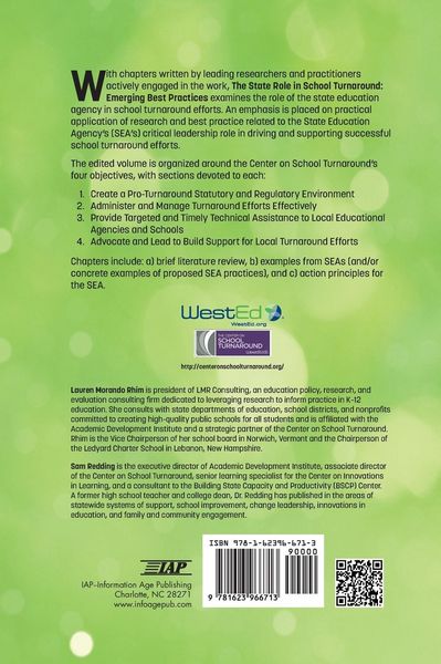 Produktbild: The State Role in School Turnaround