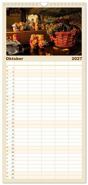 Produktbild: Familienplaner 2027 - Weimar - Mit Plan durch das Jahr mit 5 Spalten (Wandkalender, 21 x 45 cm) CALVENDO