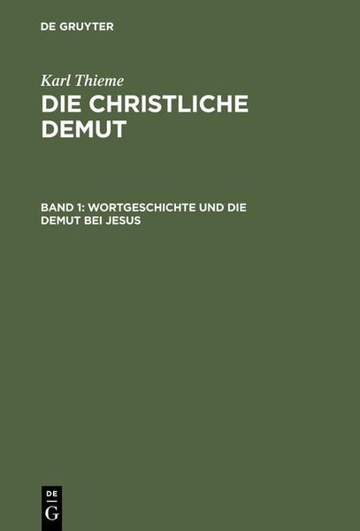 Produktbild: Wortgeschichte und die Demut bei Jesus