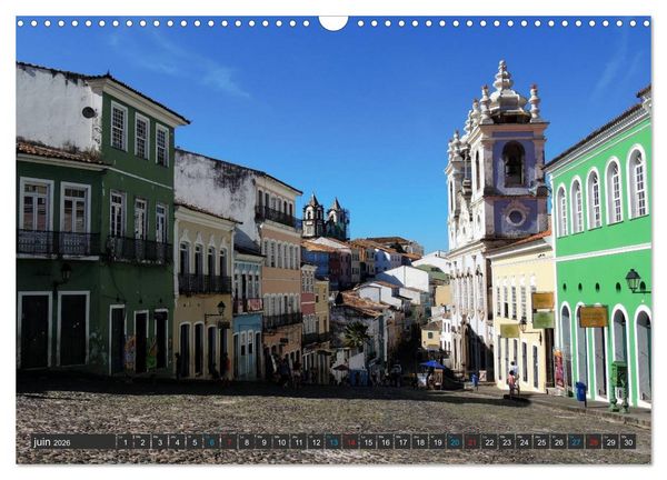 Produktbild: Salvador de Bahia &ndash; Br&eacute;sil (Calendrier mural 2026 DIN A3 vertical), CALVENDO calendrier mensuel