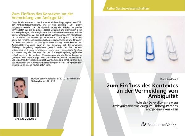 Produktbild: Zum Einfluss des Kontextes an der Vermeidung von Ambiguit&auml;t