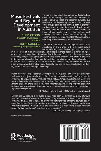 Produktbild: Music Festivals and Regional Development in Australia