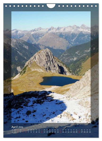 Produktbild: Bergwelten Wandkalender (Wandkalender 2026 DIN A4 hoch), CALVENDO Monatskalender