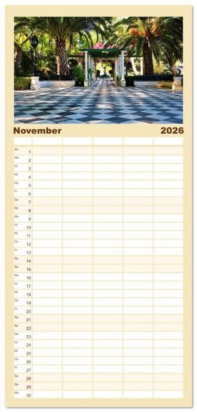 Produktbild: Familienplaner 2026 - C&aacute;diz Sp&uuml;re die frische Meeresbrise mit 5 Spalten (Wandkalender, 21 x 45 cm) CALVENDO