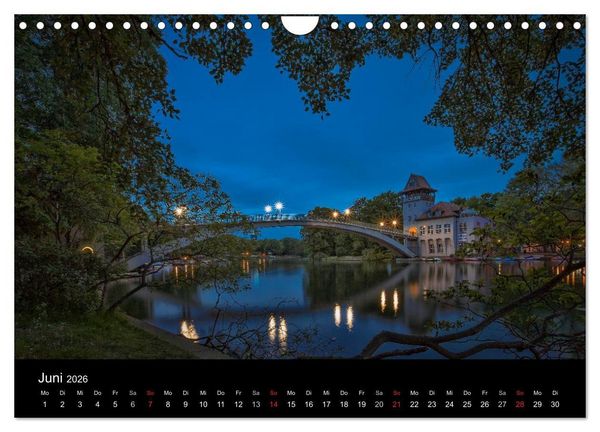 Produktbild: Die Blaue Stunde in Berlin (Wandkalender 2026 DIN A4 quer), CALVENDO Monatskalender