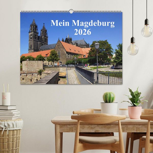 Produktbild: Mein Magdeburg 2026 (Wandkalender 2026 DIN A2 quer), CALVENDO Monatskalender
