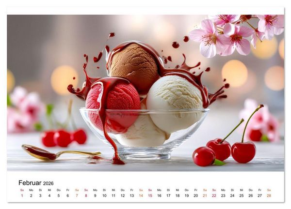 Produktbild: EIS dich gl&uuml;cklich (Wandkalender 2026 DIN A2 quer), CALVENDO Monatskalender