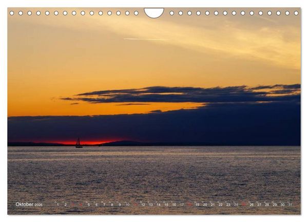 Produktbild: Bodensee zur blauen Stunde (Wandkalender 2026 DIN A4 quer), CALVENDO Monatskalender