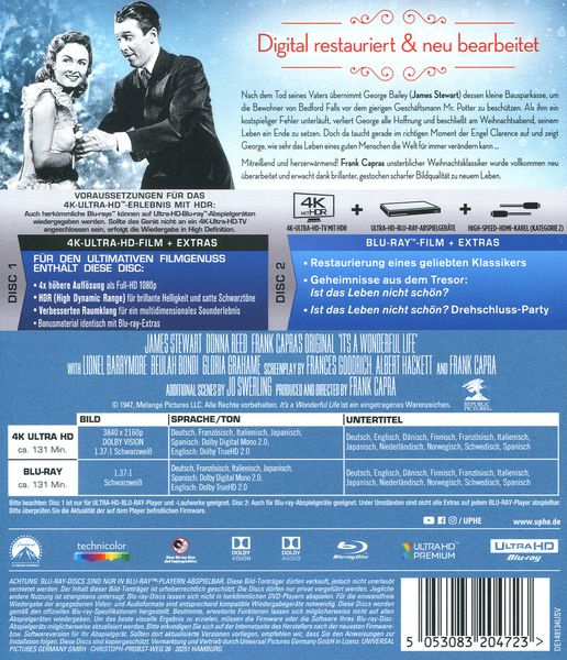 Produktbild: Ist das Leben nicht sch&ouml;n? (4K Ultra HD) (+ Blu-ray 2D)